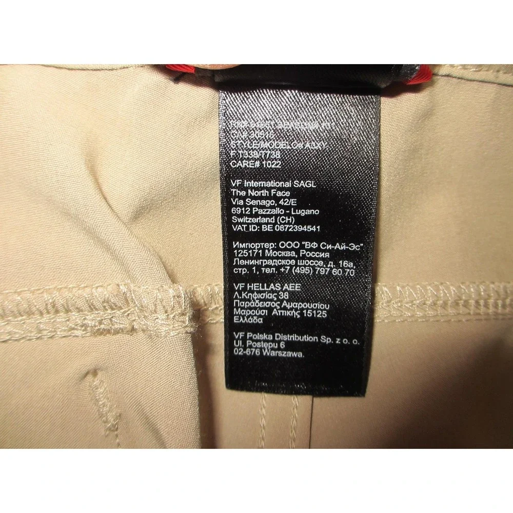 The North Face Cargo Shorts Mens 30 Beige Excellent Belted Hiking Stretch A3XY